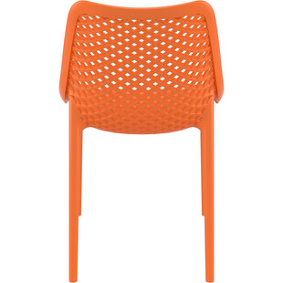 Krzesło ażurowe z tworzywa AIR pomarańczowe marki Siesta
