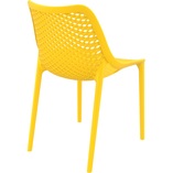 Krzesło ażurowe z tworzywa AIR żółte marki Siesta