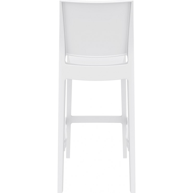 Krzesło barowe plastikowe MAYA BAR 75 białe marki Siesta