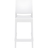 Krzesło barowe plastikowe MAYA BAR 65 białe marki Siesta