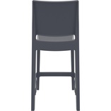 Krzesło barowe plastikowe MAYA BAR 65 ciemnoszare marki Siesta