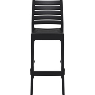 Krzesło barowe plastikowe ARES BAR 75 czarne marki Siesta