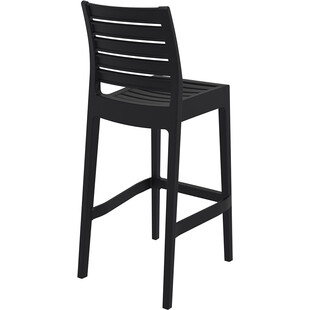 Krzesło barowe plastikowe ARES BAR 75 czarne marki Siesta