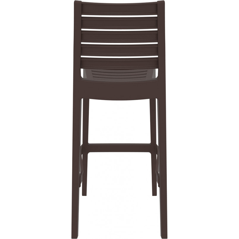 Krzesło barowe plastikowe ARES BAR 75 brązowe marki Siesta