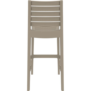 Krzesło barowe plastikowe ARES BAR 75 szarobrązowe marki Siesta
