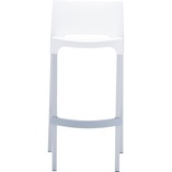 Krzesło barowe plastikowe GIO 75 białe marki Siesta