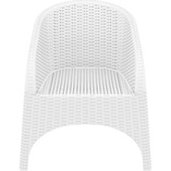 Fotel ogrodowy technorattanowy Aruba biały marki Siesta