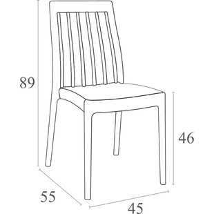 Krzesło ogrodowe ażurowe SOHO białe marki Siesta