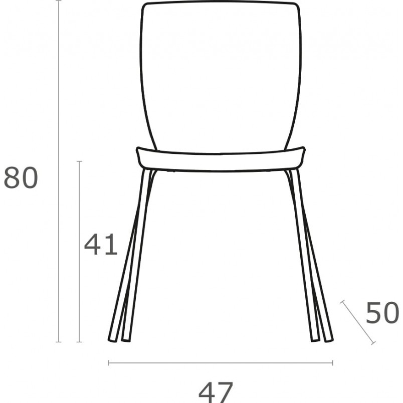 Krzesło konferencyjne plastikowe MIO białe marki Siesta
