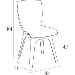 Krzesło z tworzywa MIO PP białe marki Siesta