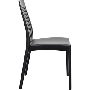 Krzesło ogrodowe ażurowe SOHO czarne marki Siesta