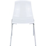 Krzesło nowoczesne ALLEGRA lśniące białe marki Siesta