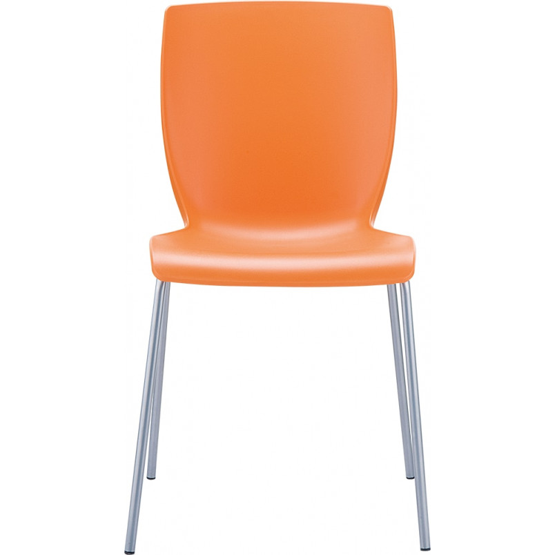 Krzesło konferencyjne plastikowe MIO pomarańczowe marki Siesta