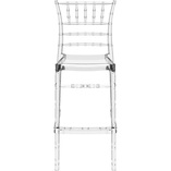 Krzesło barowe przezroczyste glamour CHIAVARI BAR 75 marki Siesta