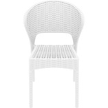 Krzesło ogrodowe rattanowe Dayton białe marki Siesta
