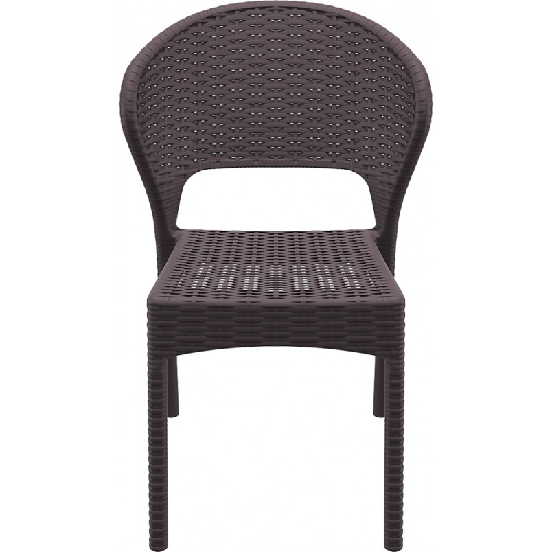 Krzesło ogrodowe rattanowe Dayton brązowe marki Siesta
