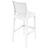 Krzesło barowe technorattanowe JAMAICA 75 biały marki Siesta