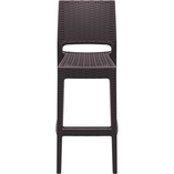 Krzesło barowe technorattanowe JAMAICA 75 brązowy marki Siesta