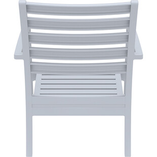 Krzesło ogrodowe z podłokietnikami Artemis XL srebrnoszare marki Siesta