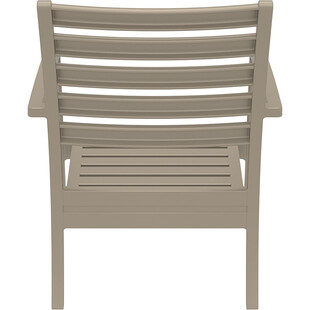 Krzesło ogrodowe z podłokietnikami Artemis XL szarobrązowe marki Siesta
