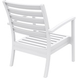 Krzesło ogrodowe z podłokietnikami Artemis XL białe marki Siesta