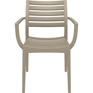 Krzesło ogrodowe z podłokietnikami Artemis szarobrązowe marki Siesta
