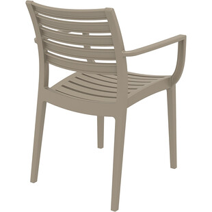 Krzesło ogrodowe z podłokietnikami Artemis szarobrązowe marki Siesta