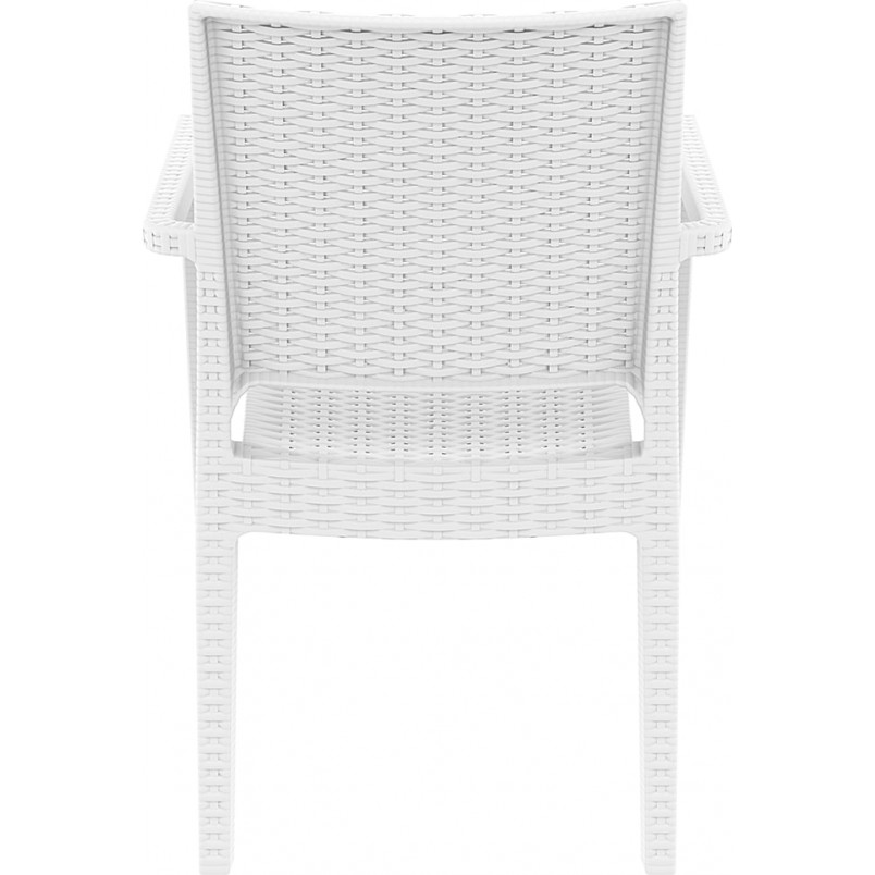 Krzesło ogrodowe rattanowe Ibiza białe marki Siesta