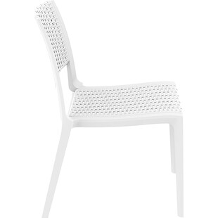 Krzesło ogrodowe rattanowe Verona białe marki Siesta