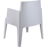 Krzesło ogrodowe z podłokietnikami Box srebrnoszare marki Siesta