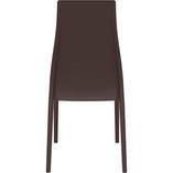 Krzesło plastikowe MIRANDA brązowe marki Siesta