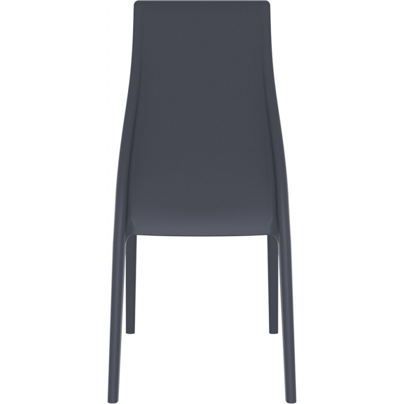 Krzesło plastikowe MIRANDA ciemnoszare marki Siesta