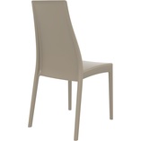 Krzesło plastikowe MIRANDA szarobrązowe marki Siesta