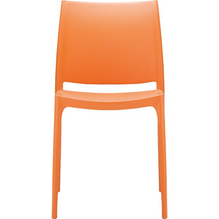 Krzesło plastikowe MAYA pomarańczowy marki Siesta