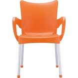Krzesło ogrodowe z podłokietnikami Romeo pomarańczowe marki Siesta