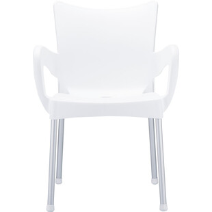 Krzesło ogrodowe z podłokietnikami Romeo białe marki Siesta