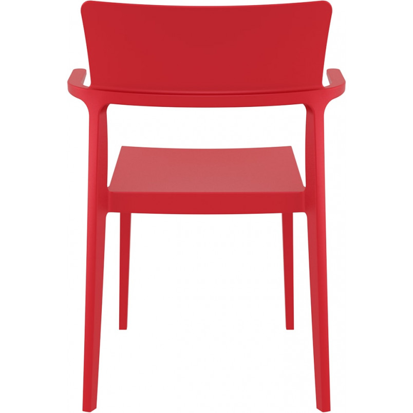 Krzesło z podłokietnikami PLUS czerwone marki Siesta