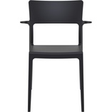 Krzesło z podłokietnikami PLUS czarne marki Siesta