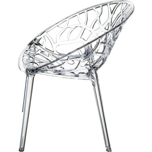 Krzesło przezroczyste ażurowe z tworzywa CRYSTAL marki Siesta