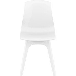 Krzesło z tworzywa ALLEGRA PP białe/lśniące białe marki Siesta