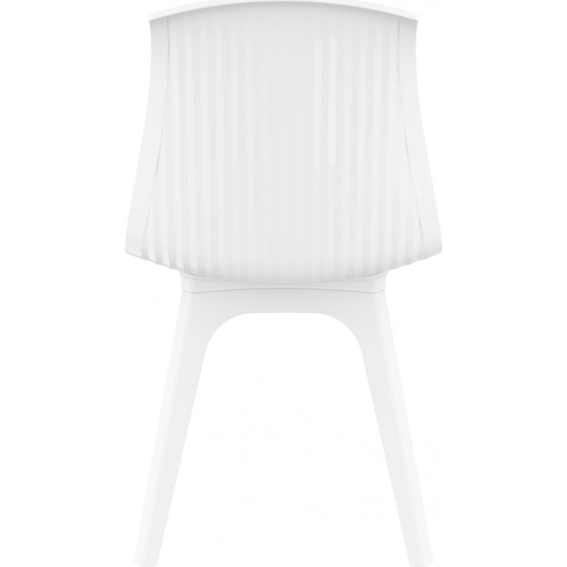Krzesło z tworzywa ALLEGRA PP białe/lśniące białe marki Siesta