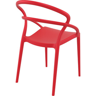 Krzesło z tworzywa PIA czerwone marki Siesta