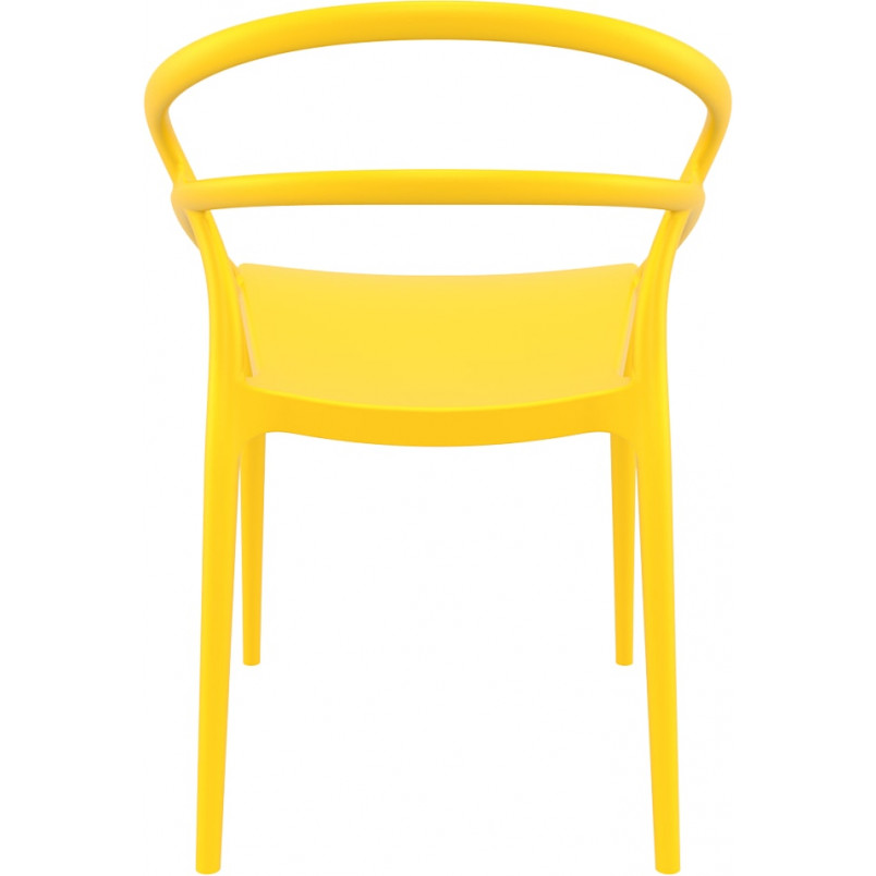 Krzesło z tworzywa PIA żółte marki Siesta