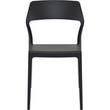 Krzesło z tworzywa SNOW czarne marki Siesta