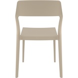 Krzesło z tworzywa SNOW szarobrązowe marki Siesta