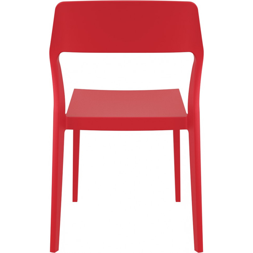 Krzesło z tworzywa SNOW czerwone marki Siesta