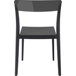 Krzesło z tworzywa FLASH czarne/czarne przezroczyste marki Siesta