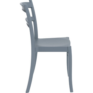 Krzesło z tworzywa TIFFANY ciemnoszare marki Siesta