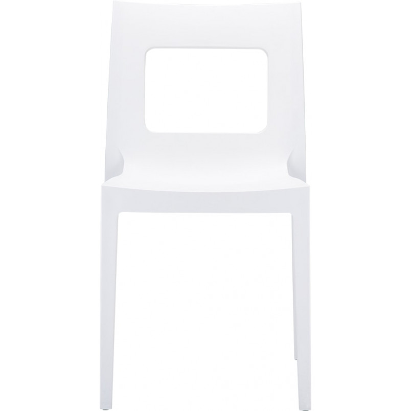 Krzesło z tworzywa LUCCA białe marki Siesta