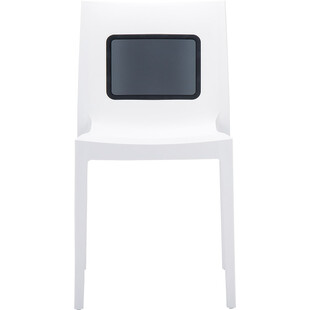 Krzesło z tworzywa LUCCA-T białe marki Siesta